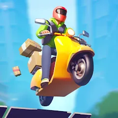 Взломанная Moto City: Mad Bike Delivery (Мото Сити)  [МОД Unlocked] - стабильная версия apk на Андроид