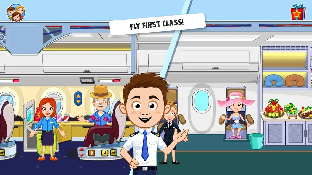 My Town Airport games for kids (Май Таун)  [МОД Menu] Screenshot 2