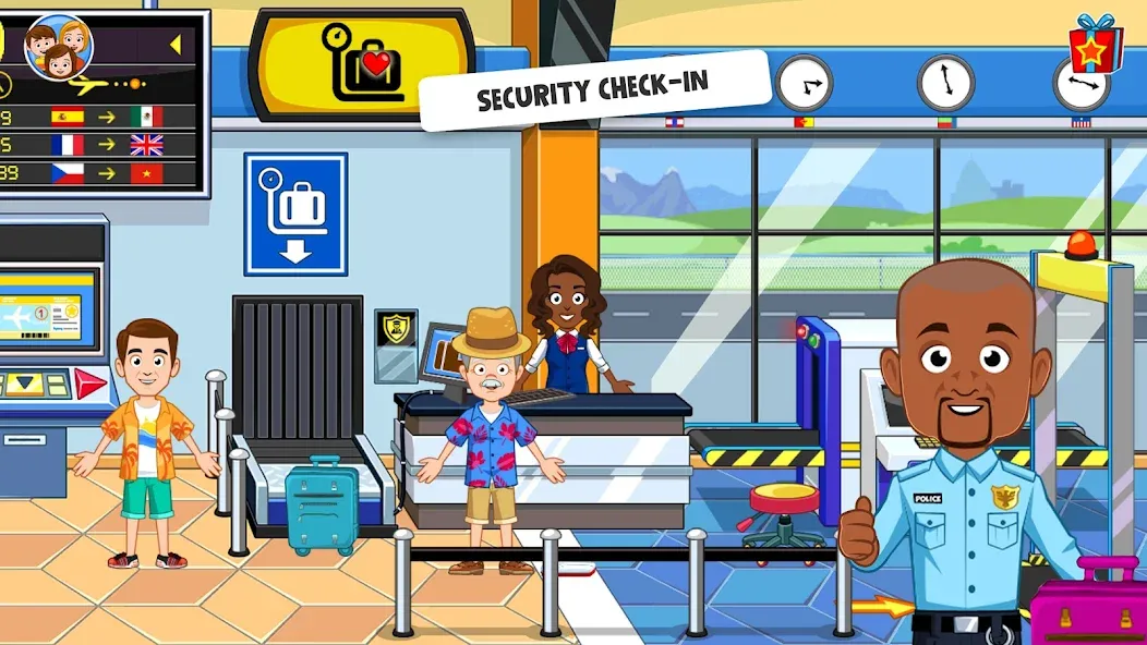 My Town Airport games for kids (Май Таун)  [МОД Menu] Screenshot 3