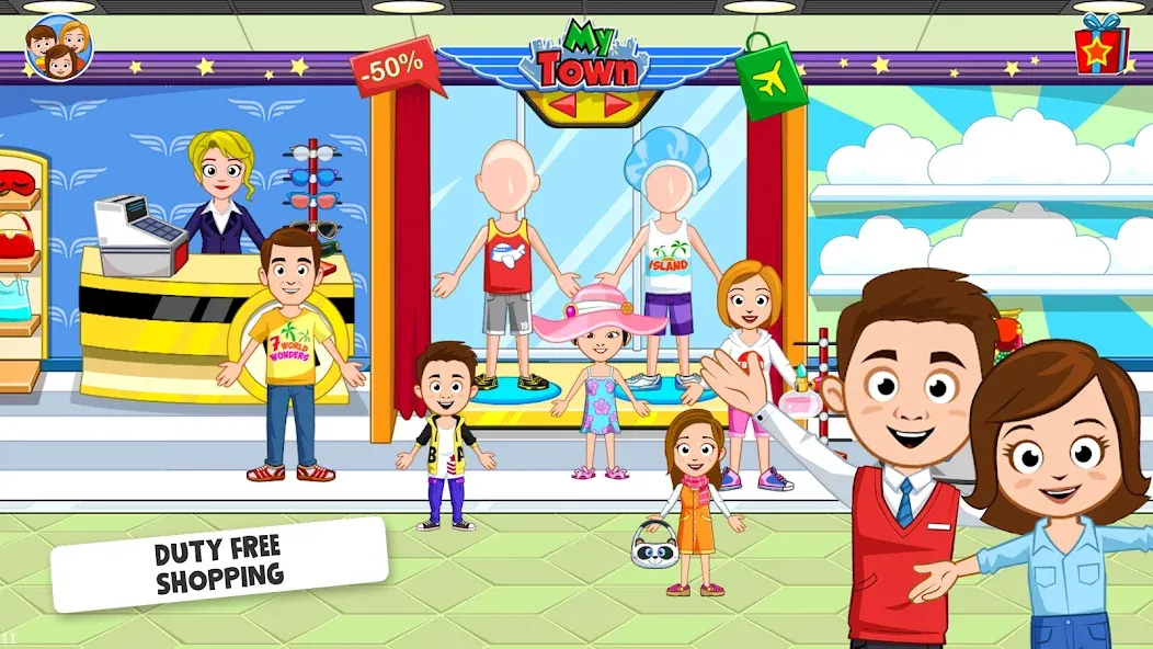 My Town Airport games for kids (Май Таун)  [МОД Menu] Screenshot 4