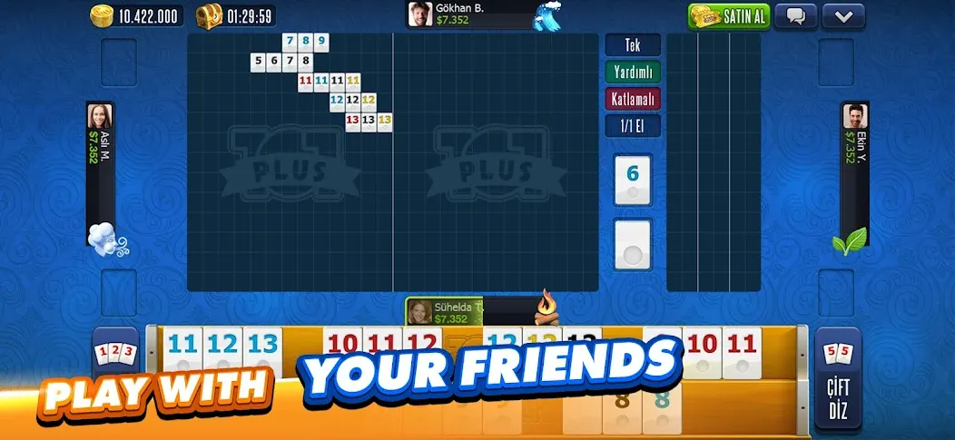 101 Okey Plus Rummy Board Game  [МОД Unlimited Money] Screenshot 4