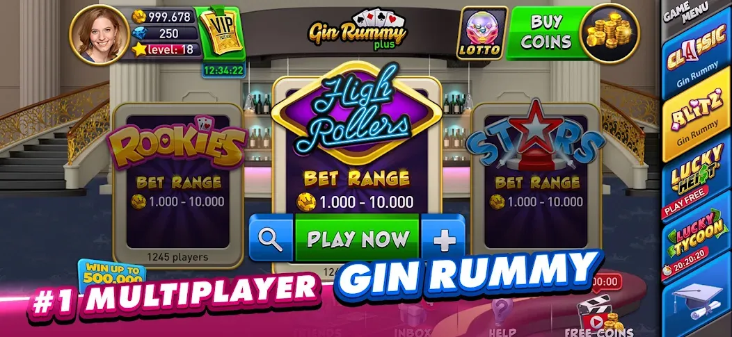 Gin Rummy Plus: Fun Card Game (Джин Рамми Плюс)  [МОД Menu] Screenshot 2