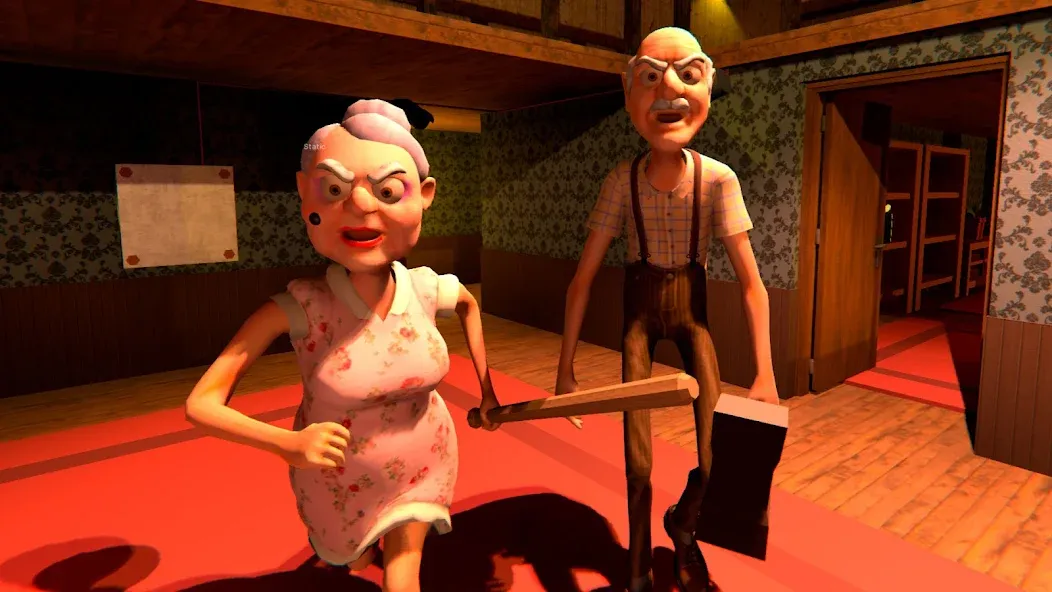 Grandpa And Granny Home Escape (Дедушка и бабушка сбегают из дома)  [МОД Много денег] Screenshot 2