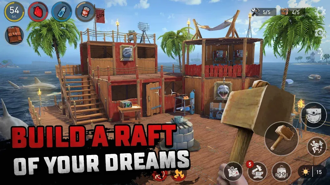 Raft® Survival - Ocean Nomad (Рафт)  [МОД Unlimited Money] Screenshot 5