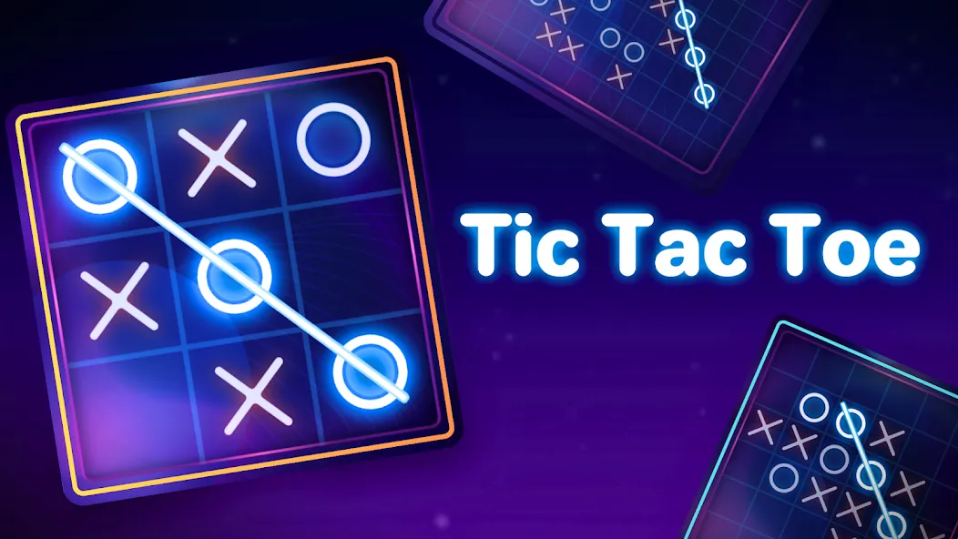 Tic Tac Toe 2 Player: XO Game (Тик Так Тоу 2 игрока)  [МОД Меню] Screenshot 1