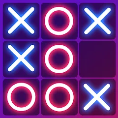 Взломанная Tic Tac Toe 2 Player: XO Game (Тик Так Тоу 2 игрока)  [МОД Меню] - полная версия apk на Андроид