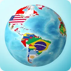 Взломанная Flags On the Globe  [МОД Бесконечные монеты] - последняя версия apk на Андроид