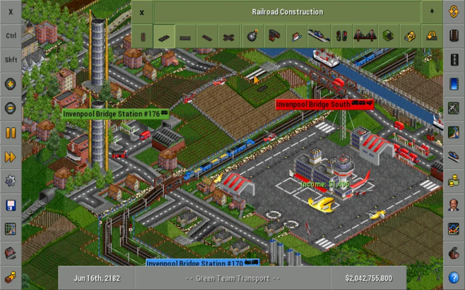 OpenTTD (Открой ТТД)  [МОД Бесконечные деньги] Screenshot 1