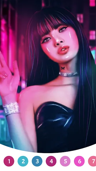 BlackPink Paint by Number (БлэкПинк Раскраска по номерам)  [МОД Бесконечные деньги] Screenshot 5