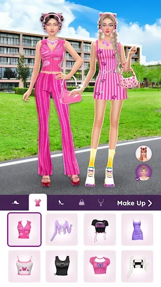 College Dress Up for Girls (Капель Макеовер)  [МОД Unlimited Money] Screenshot 2