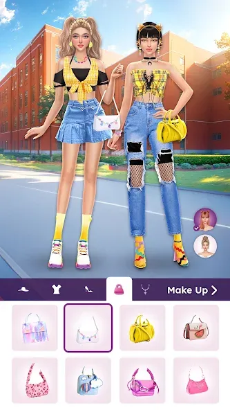 College Dress Up for Girls (Капель Макеовер)  [МОД Unlimited Money] Screenshot 5