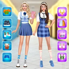 Взлом College Dress Up for Girls (Капель Макеовер)  [МОД Unlimited Money] - полная версия apk на Андроид