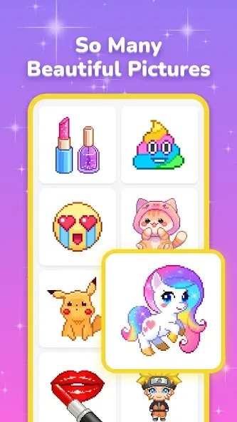 Pixel Coloring-Color by number  [МОД Меню] Screenshot 1