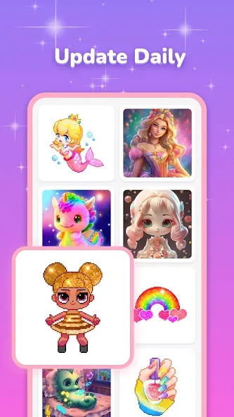 Pixel Coloring-Color by number  [МОД Меню] Screenshot 2