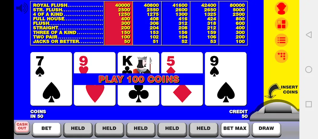 Video Poker with Double Up  [МОД Все открыто] Screenshot 1