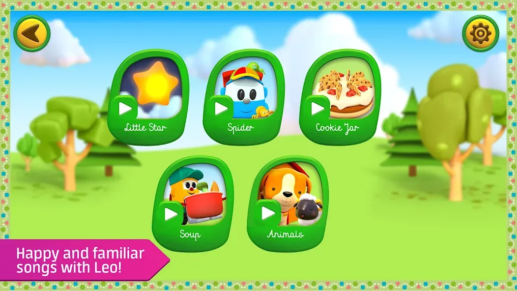 Leo kids songs and music games  [МОД Много денег] Screenshot 4