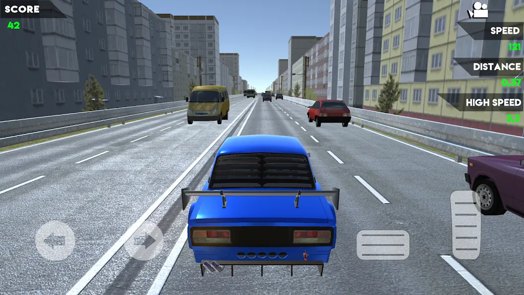 Turbo VAZ: Traffic Racer  [МОД Бесконечные монеты] Screenshot 3