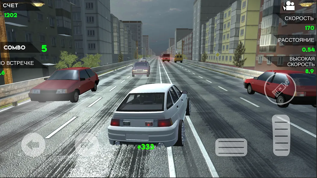 Turbo VAZ: Traffic Racer  [МОД Бесконечные монеты] Screenshot 5