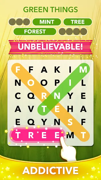 Word Heaps Search - Word Games (Ворд Хипс Срч)  [МОД Бесконечные монеты] Screenshot 2