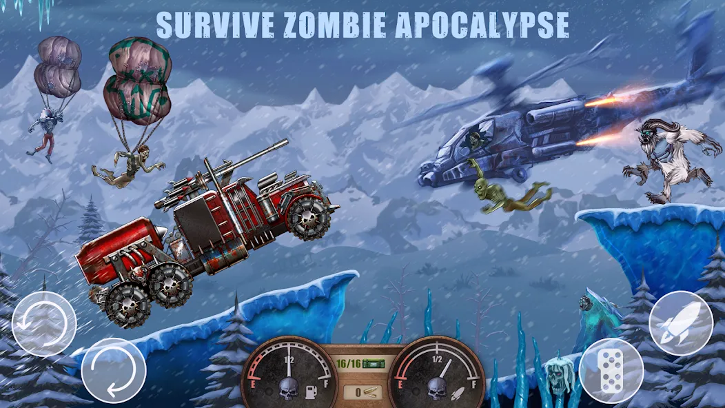 Zombie Hill Racing: Earn Climb (Зомби Хилл Рейсинг)  [МОД Все открыто] Screenshot 2