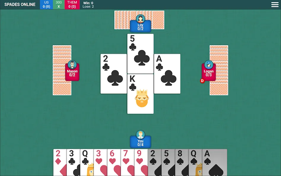 Spades Card Game (Спейдс Карточная Игра)  [МОД Все открыто] Screenshot 5