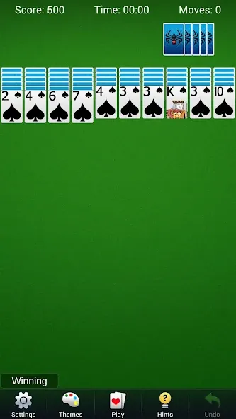 Spider Solitaire - Card Games  [МОД Много монет] Screenshot 4