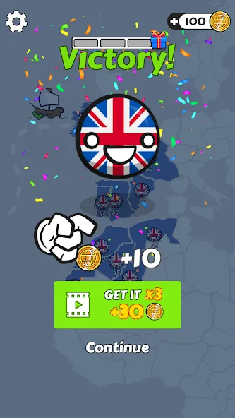 Country Balls: World War (Кантри Болс)  [МОД Unlimited Money] Screenshot 5