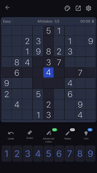 Sudoku - Classic Sudoku Puzzle  [МОД Много монет] Screenshot 2