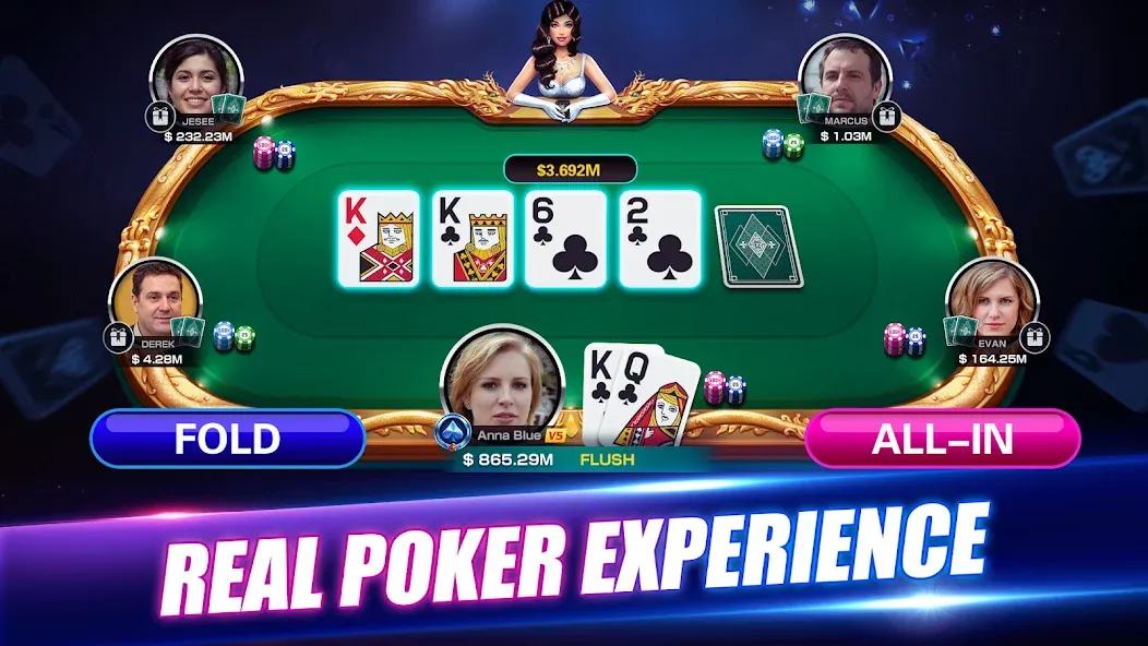 Winning Poker™ - Texas Holdem (Виннинг Покер)  [МОД Mega Pack] Screenshot 1