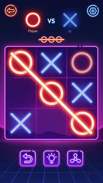 Tic Tac Toe 2 Player: XOXO  [МОД Menu] Screenshot 1