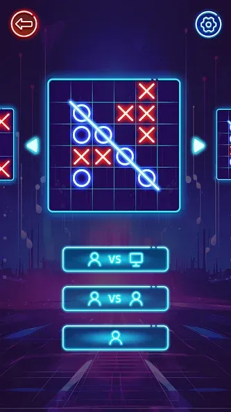 OX Game - XOXO · Tic Tac Toe  [МОД Бесконечные монеты] Screenshot 2