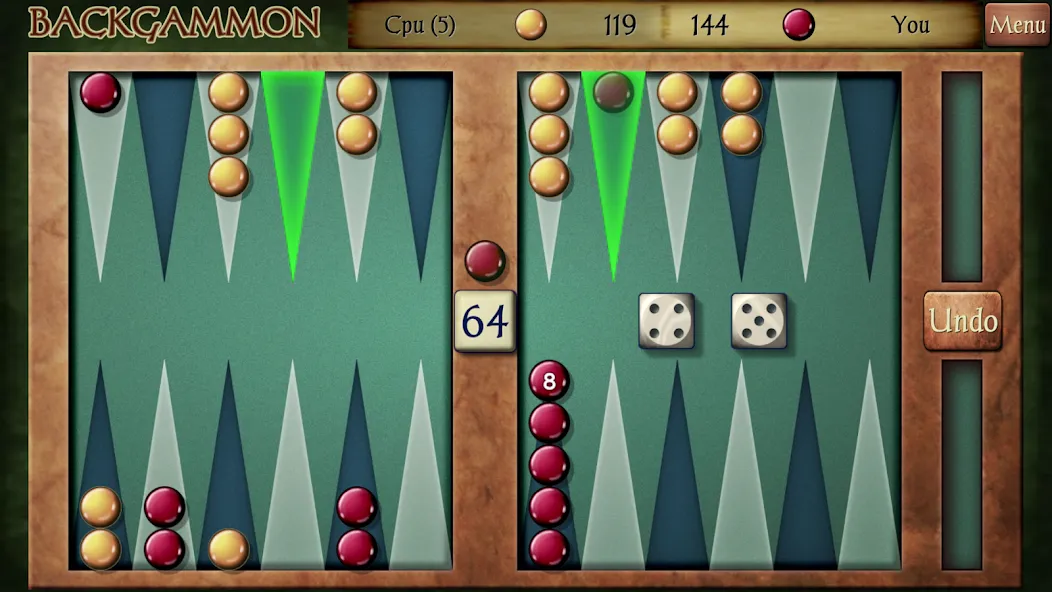 Backgammon (Бэкгаммон)  [МОД Mega Pack] Screenshot 1