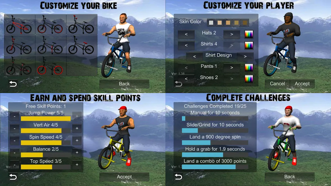 BMX Freestyle Extreme 3D (Фристайл Экстрим 3D)  [МОД Бесконечные монеты] Screenshot 5