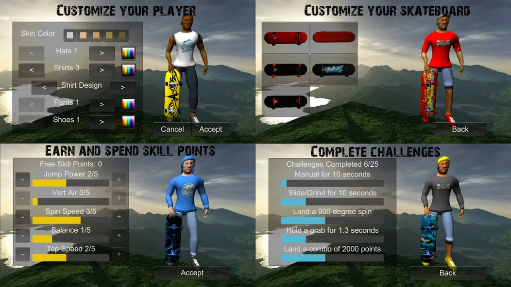 Skating Freestyle Extreme 3D (Скейтбординг Фристайл Экстрим 3D)  [МОД Много монет] Screenshot 5