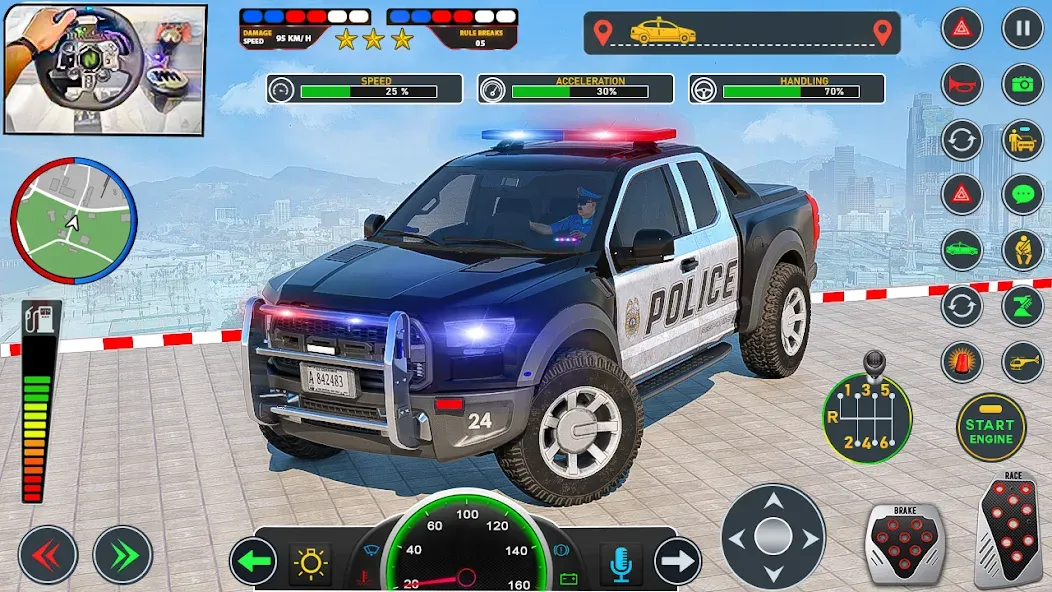 Police Car Driving: Car Games (ЮС Полис Кар Транспорт Трак)  [МОД Menu] Screenshot 3