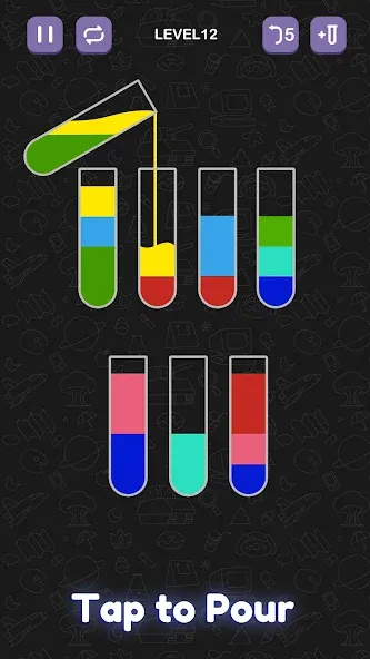 Water Sort Puzzle - Sort Color  [МОД Unlimited Money] Screenshot 1