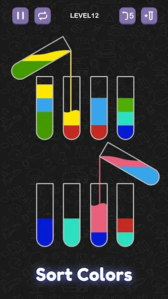 Water Sort Puzzle - Sort Color  [МОД Unlimited Money] Screenshot 3