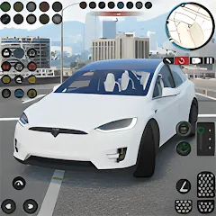 Взломанная Electric Tesla Model X Driver (Электрический водитель   )  [МОД Menu] - полная версия apk на Андроид